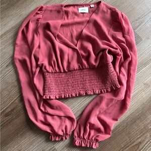 Wilfred Long Sleeve Blouse Rose XS